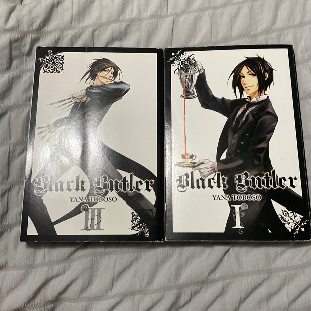 BLACK BUTLER manga volumes 1 and 3